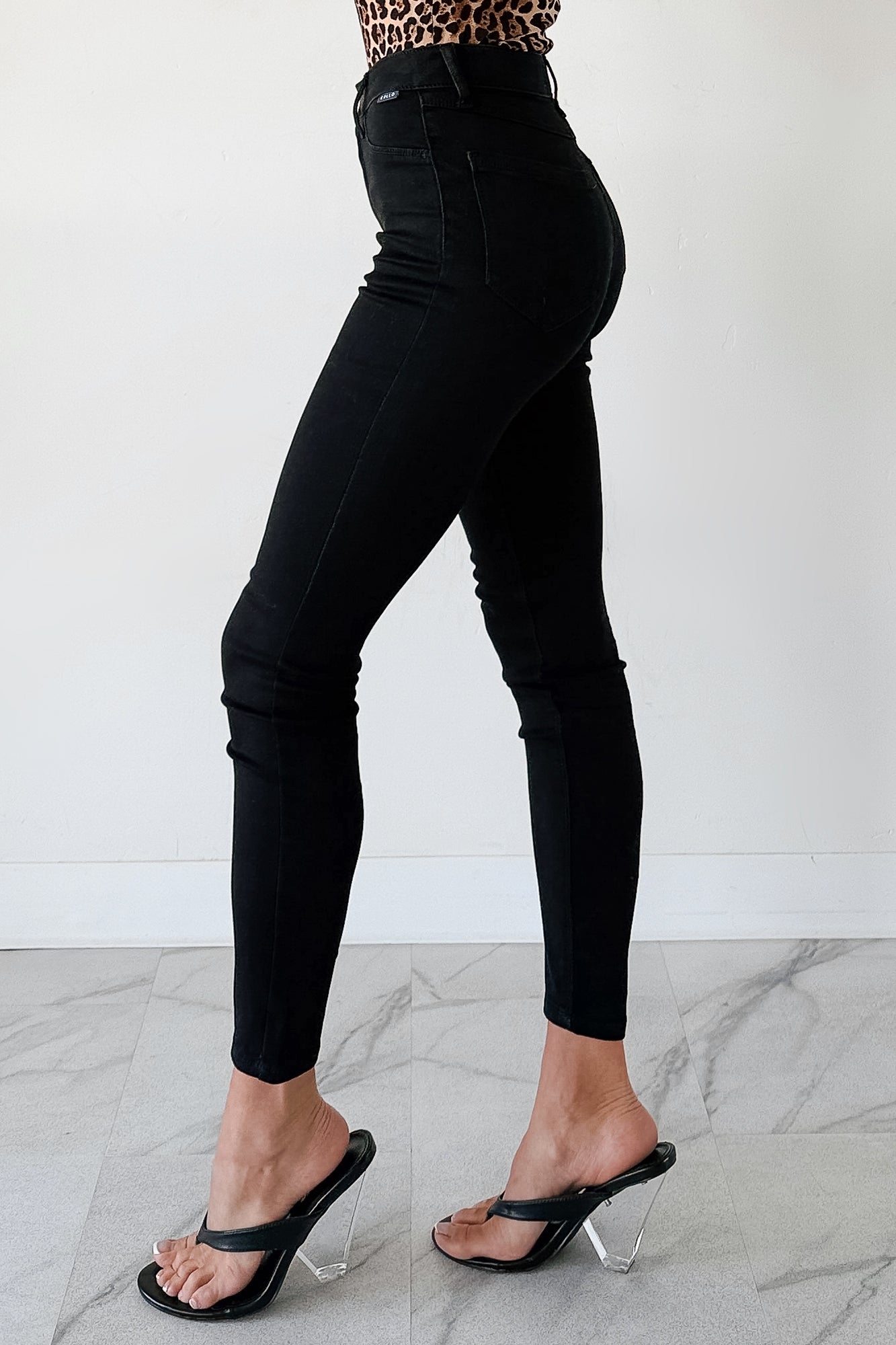 Rogue High Rise Super Skinny Cello Jeans (Black)